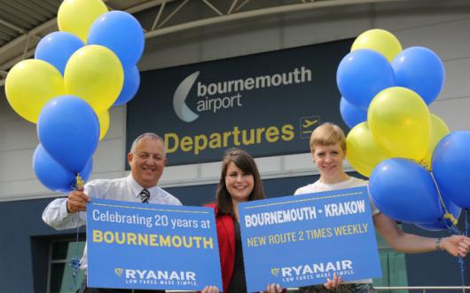 Ryanair opens Bournemouth winter base