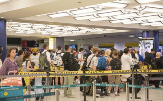JFK Airport New York security queues