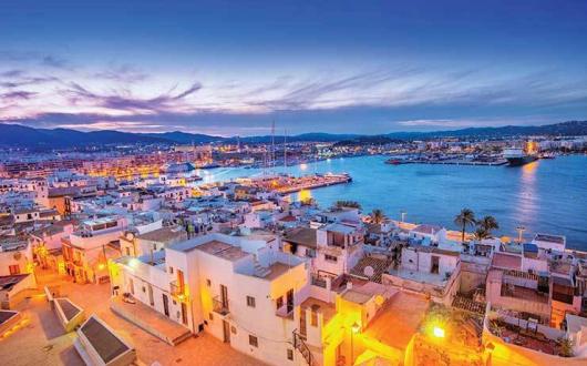 Ibiza Town by night iStock_000078006167