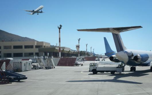 International Airport in Rhodes Greece