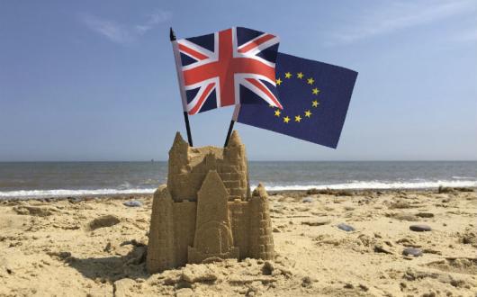 Brexit beach, referendum, European Union