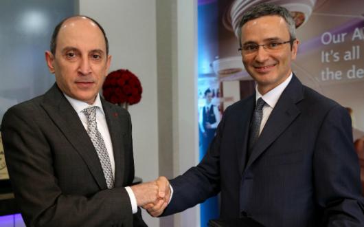 Qatar Airways Akbar Al Baker and Marco Rigotti, Meridiana