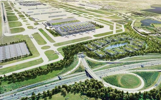 Heathrow aerial artist impression
