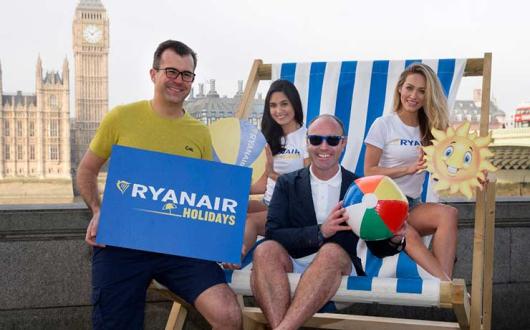 Ryanair Holiday promo by the Thames