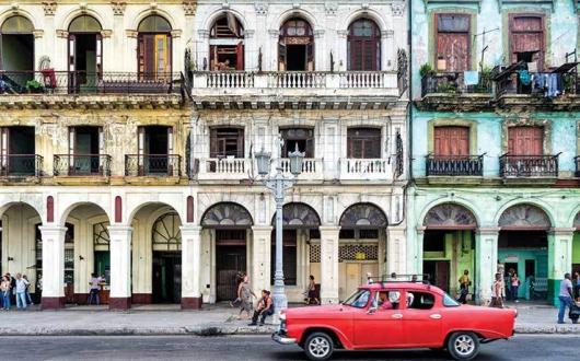 Havana Cuba stucco facade