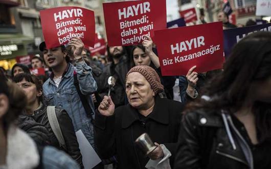 Civil unrest in Turkey. Credit: Press Association