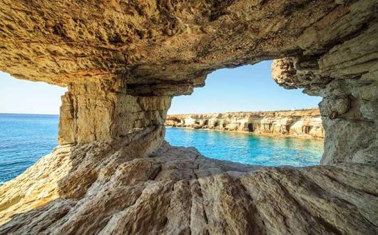 Coastal rock formation Cyprus