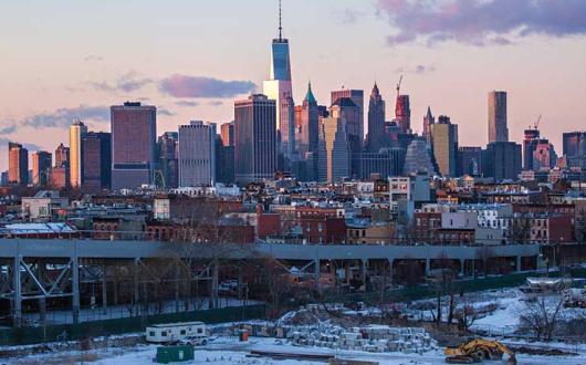 New York City view, winter