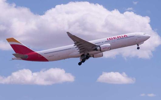 Iberia in flight