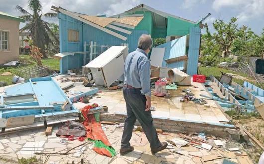 Hurricane Irma devastation in Barbuda. Photo Credit: Press Association
