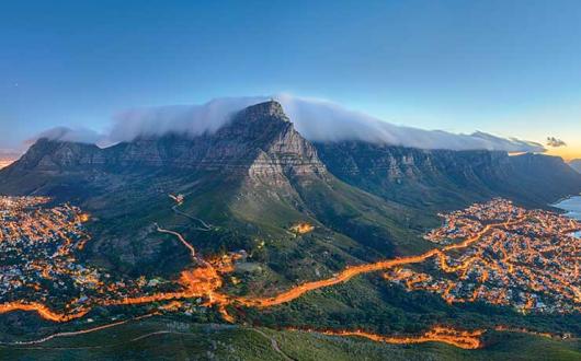 Table Mountain in Cape Town, the location of the Environmental Declaration of 2002