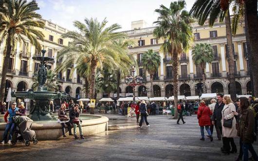 Placa Real, Barrio Gotico, Barcelona