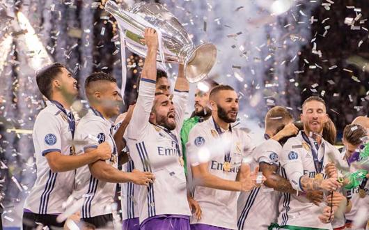 Real Madrid winning the Champions League. Credit: Press Association