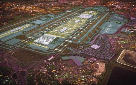 Heathrow expansion artists rendition