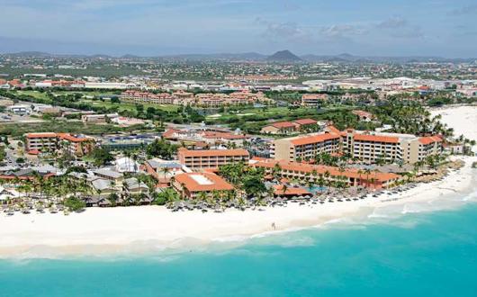 Aruba aerial view