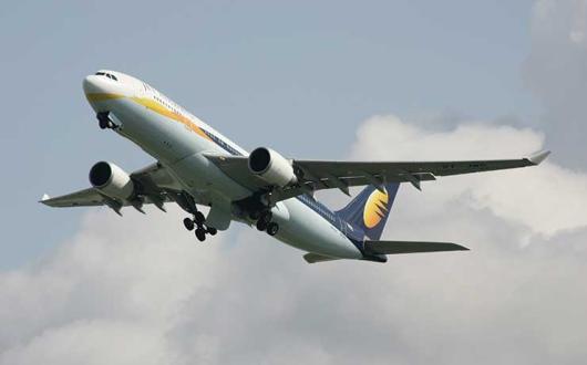 Jet Airways A330 taking off