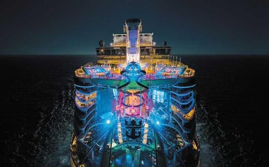 RCI Harmony of the Seas by night
