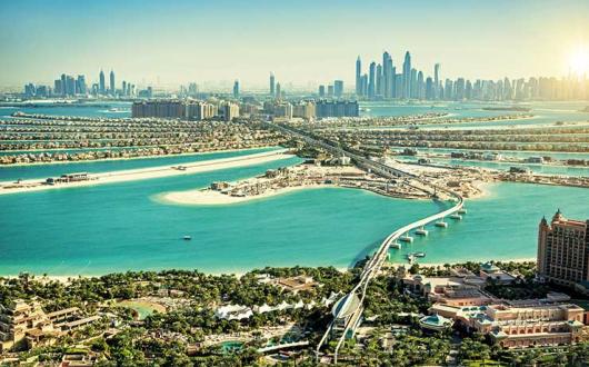 Dubai The Palm skyline