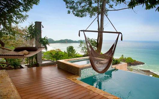 Dominican hammock and infinity pool