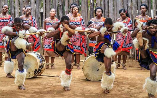 Swaziland Mantenga Reserve dancers