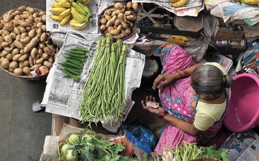 Intrepid Travel India, Goa street vendor woman