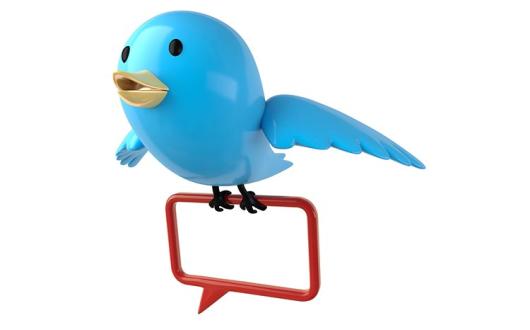 Blue twitter bird