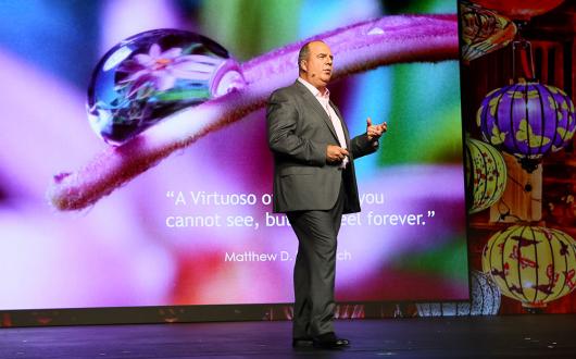 Upchurch at a past Virtuoso Travel Week event