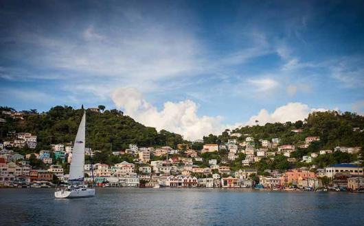 Sailing into the Carenage, Grenada