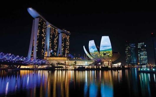 Singapore Skyline at night