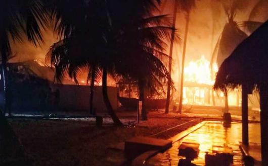 Maldives fire Jan 2019
