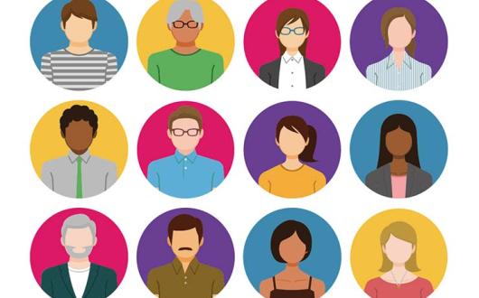 Diversity illustrated heads