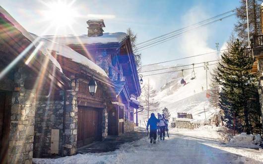 Montana ski lodge, USA