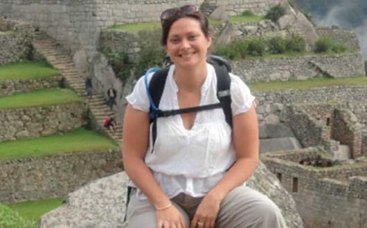 Vicky Smith at Macchu Pichu in Peru