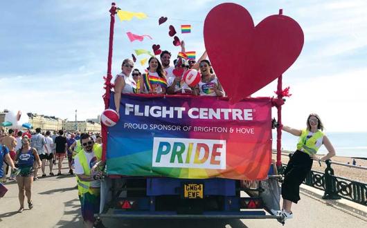 Flight Centre attend Brighton and Hove Pride