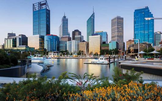 Perth business district