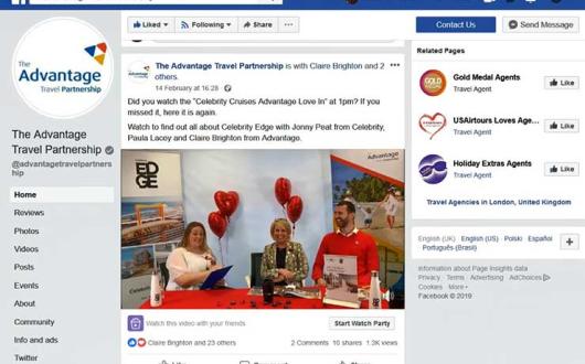Advantage Travel Pertnership FB Live Feb19