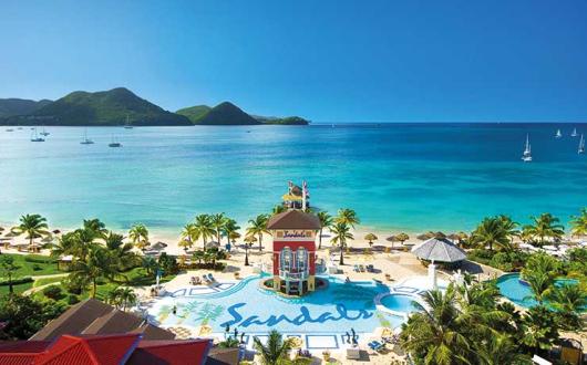 Sandals and Beaches offer 18 properties across the Caribbean