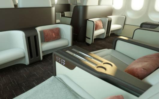 Four Seasons private jet cabin