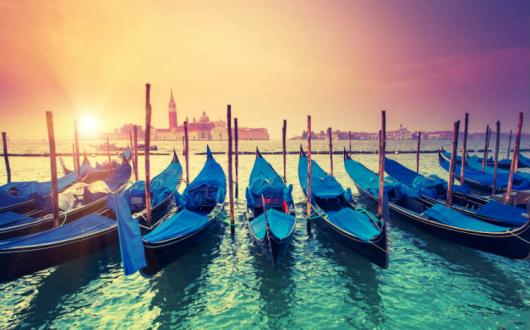Venice gondolas