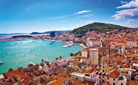 Seaside view of Split, Croatia