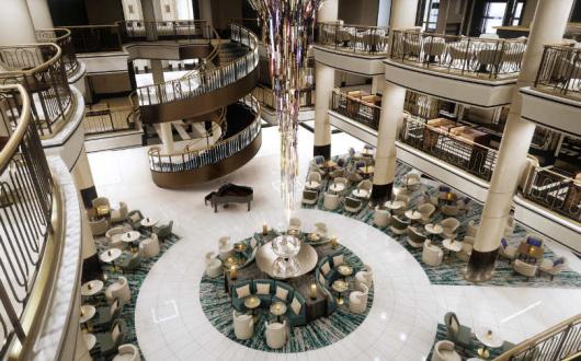 The atrium of P&O's Britannia following the refurbishment