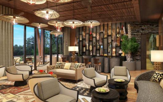 Bar at One&Only Gorilla's Nest in Rwanda