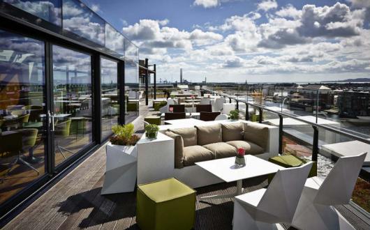 The Marker Hotel in Dublin has a rooftop bar and terrace