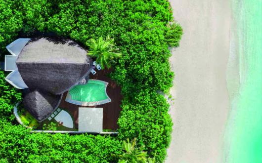 JW Marriott beach pool birds eye view