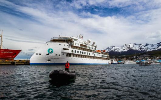 Aurora Expeditions' new ship has been christened Greg Mortimer