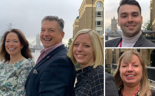Sandra Foreman, John Warr, Caroline Rennie, Harry Ryan and Caroline Burroughs