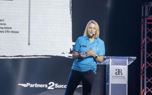 Zoe Towers debuted Vibe at Jet2's VIP conference in Calpe on Tuesday