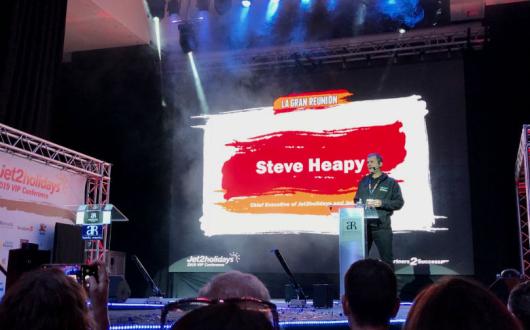 Steve Heapy said there was no upper limit on Jet2's business with agents