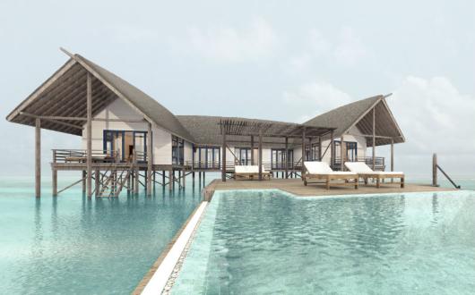Overwater villa on Como Cocoa Island