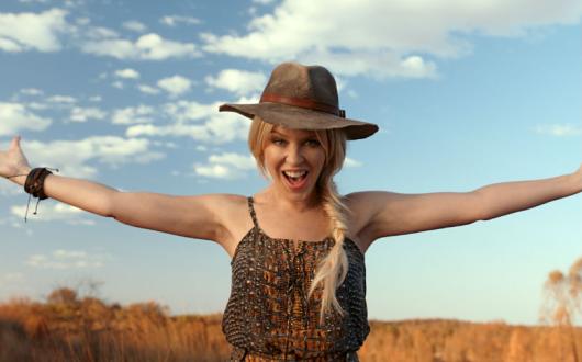 Kylie Minogue was part of the Matesong campaign. Picture: Tourism Australia